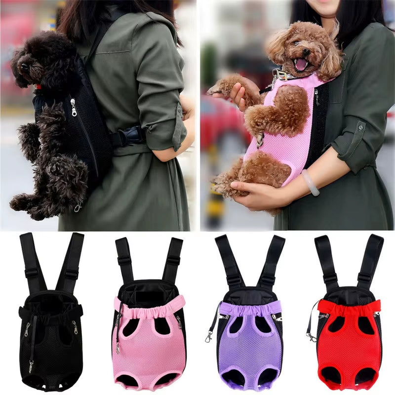 Carry your pet in front or behind you in a color of your choice